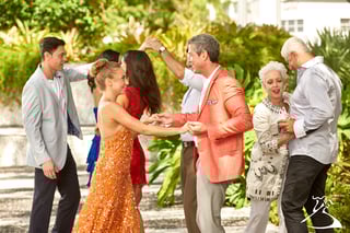 Couples Dancing Outside