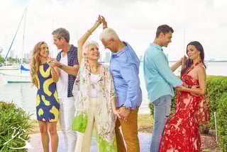 Couples Dancing by a Dock